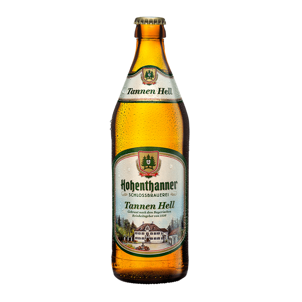Tannen Hell Hohenthanner 10×0,5 + 2 Fl. Ü-Bier (12 Fl. Karton)